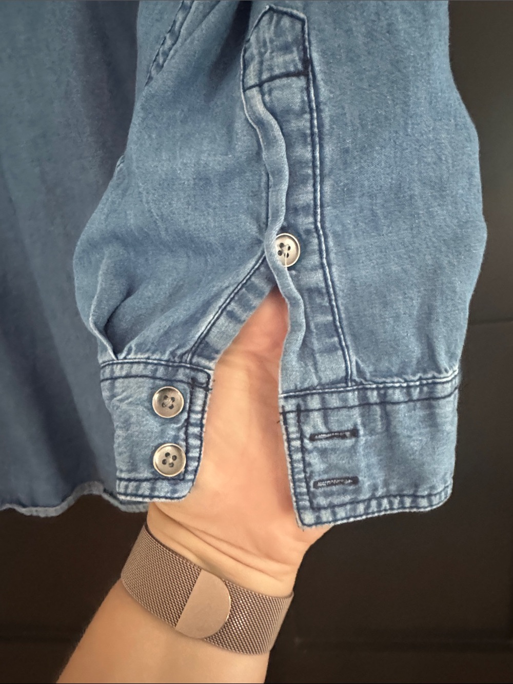 torrid Button Down Denim Shirt - Picture 5 of 8